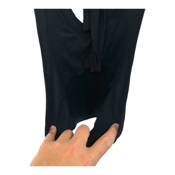 Splendid | S Small Black Ribbed Halter Bodycon Dress - Picture 6 of 12